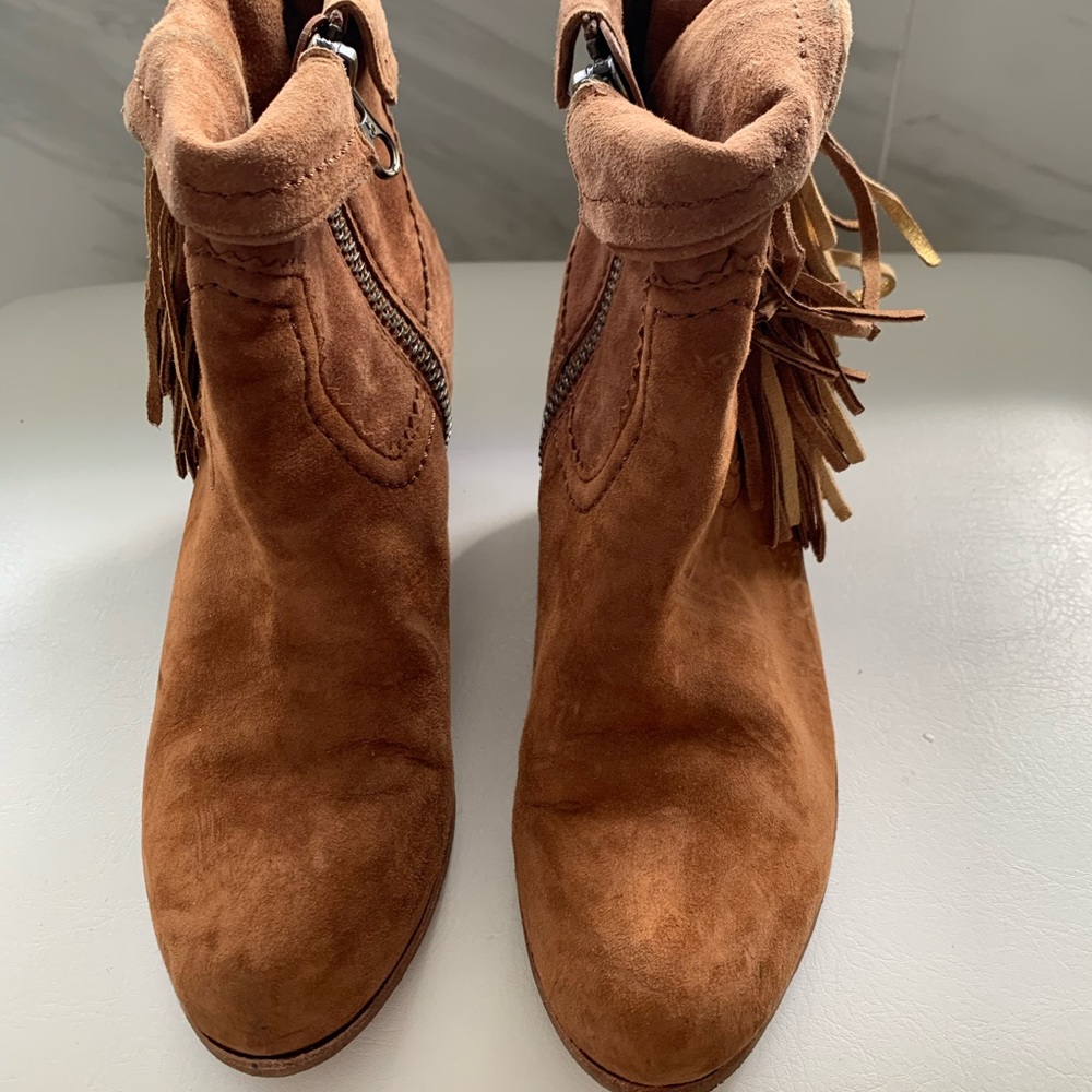 Sam Edelman Tan Suede Booties